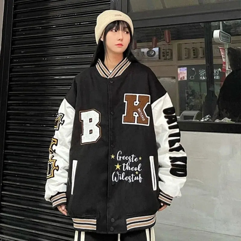 American Retro Couple Loose Jacket Dear Fancy