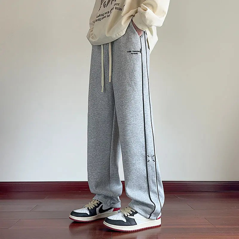 Men's Autumn And Winter Loose Straight Casual Pants Dropshipman