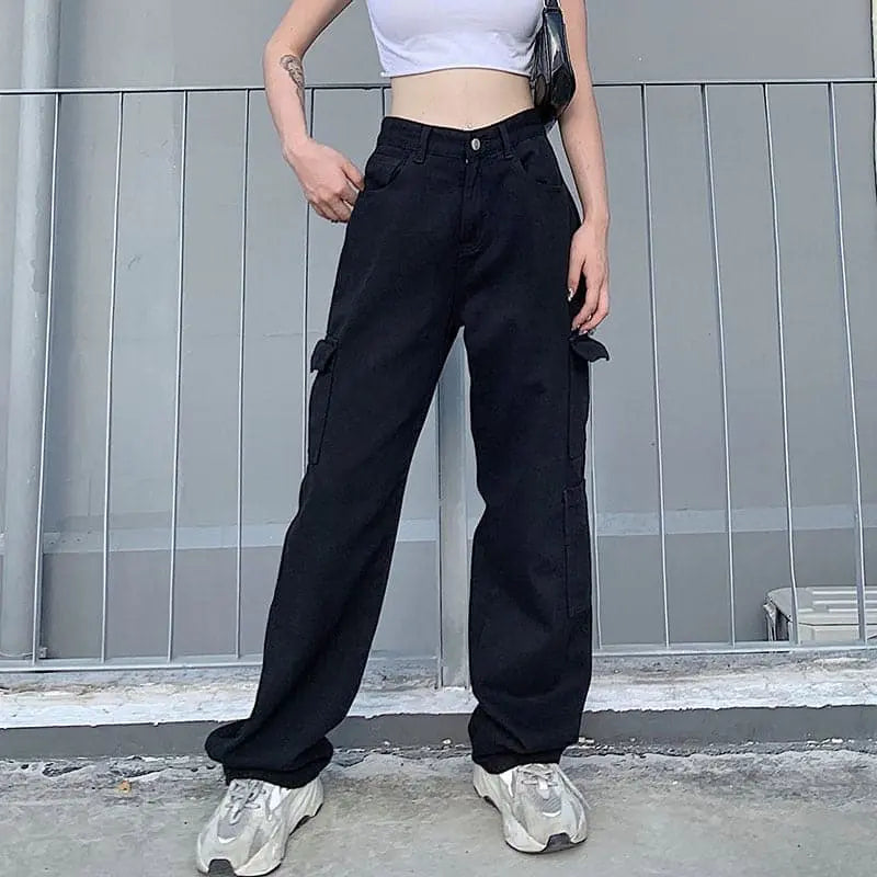 Streetwear Denim High Waisted Jeans Dear Fancy