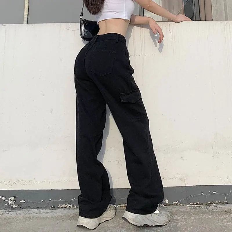 Streetwear Denim High Waisted Jeans Dear Fancy