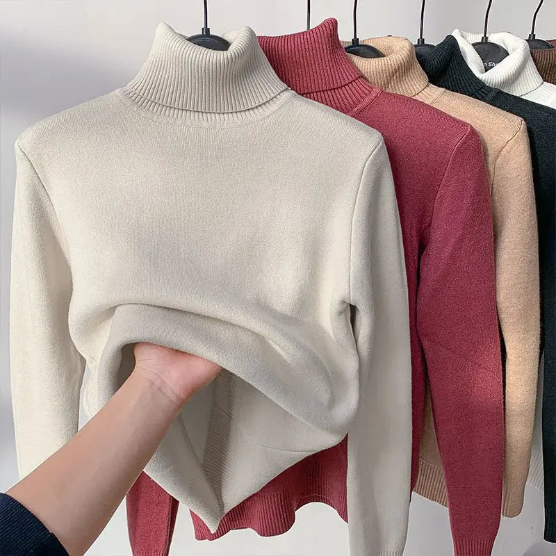Women Turtleneck Autumn Winter Sweater Dear Fancy