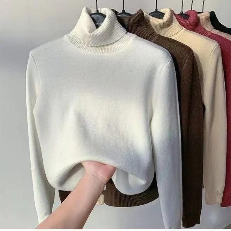 Women Turtleneck Autumn Winter Sweater Dear Fancy