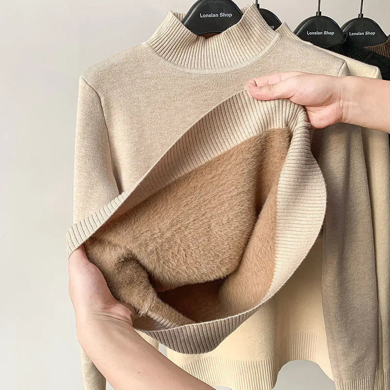 Women Turtleneck Autumn Winter Sweater Dear Fancy