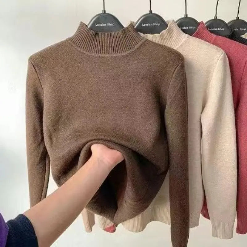 Women Turtleneck Autumn Winter Sweater Dear Fancy
