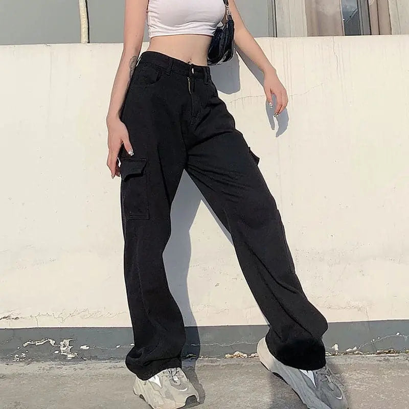 Streetwear Denim High Waisted Jeans Dear Fancy