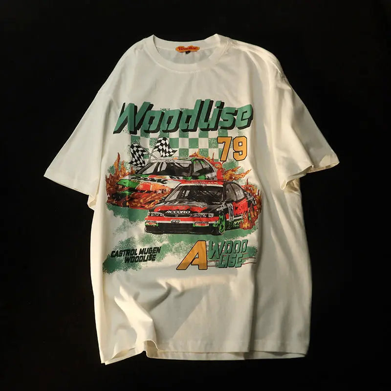Vintage Racing Cars Graphic T Shirts Dear Fancy