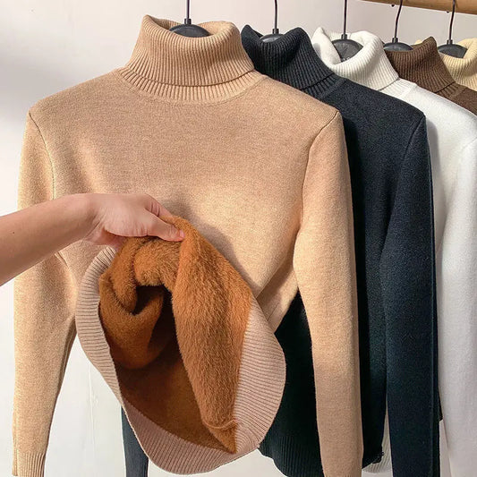 Women Turtleneck Autumn Winter Sweater Dear Fancy