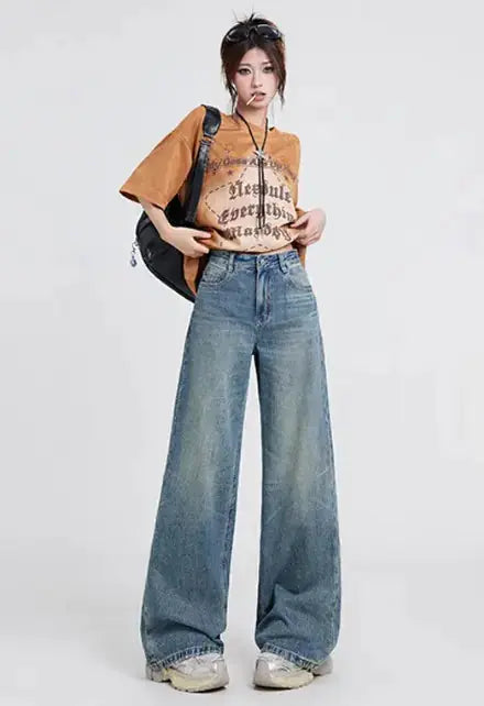 Womens Wide Leg Jeans Dear Fancy